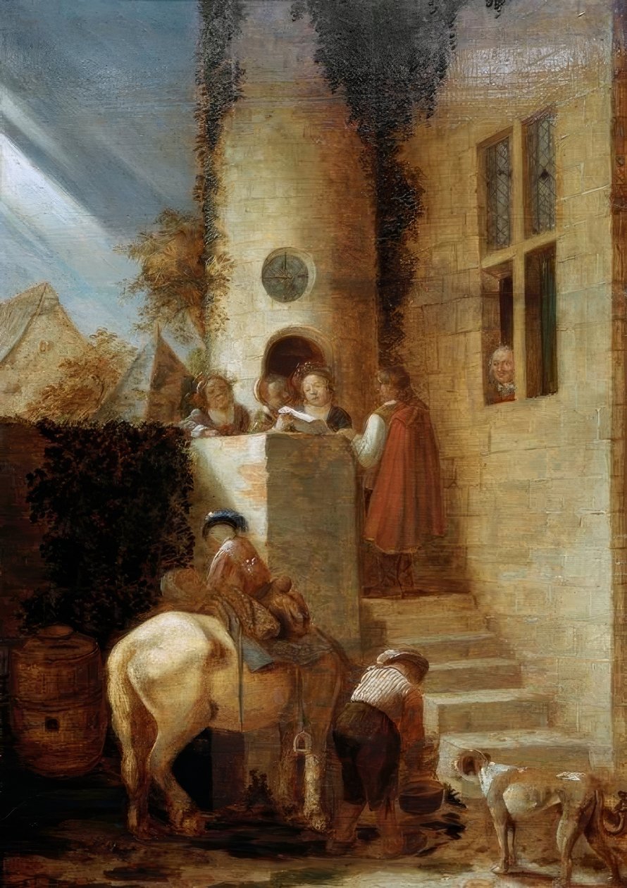 A lovas érkezése okmánnyal alkotó: Joos van Craesbeeck