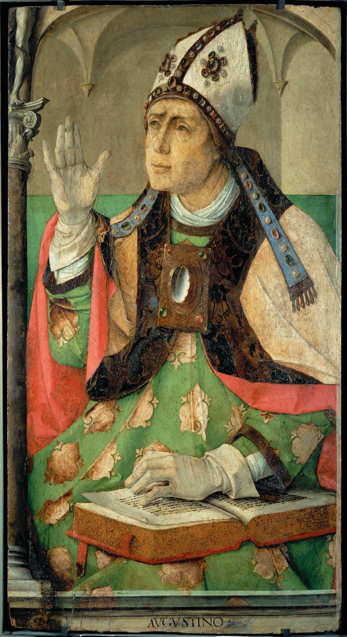 Augustinus, szent, egyházatya ... alkotó: Joos van Gent (fl.1460 75)