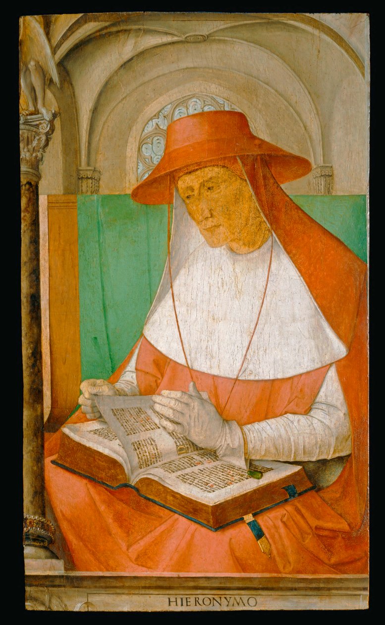 Jeromos, Szent, az egyház atyja ... alkotó: Joos van Gent (fl.1460 75)