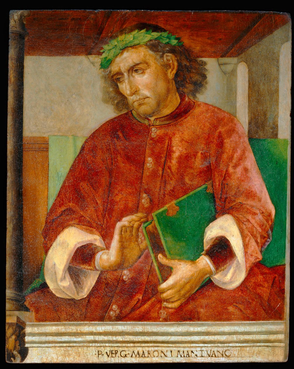 Vergilius, római költő ... alkotó: Joos van Gent (fl.1460 75)