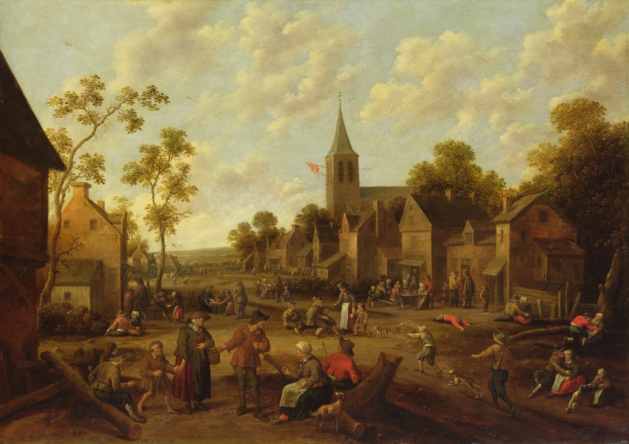Kermesse, 1658 (olaj, tölgyfa panel) alkotó: Joost Cornelisz. Droochsloot