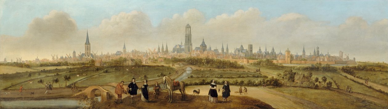 Kilátás Utrecht városára alkotó: Joost Cornelisz Droochsloot
