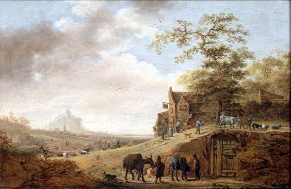 A Pastoral Landscape (panel) alkotó: Joost Vinck
