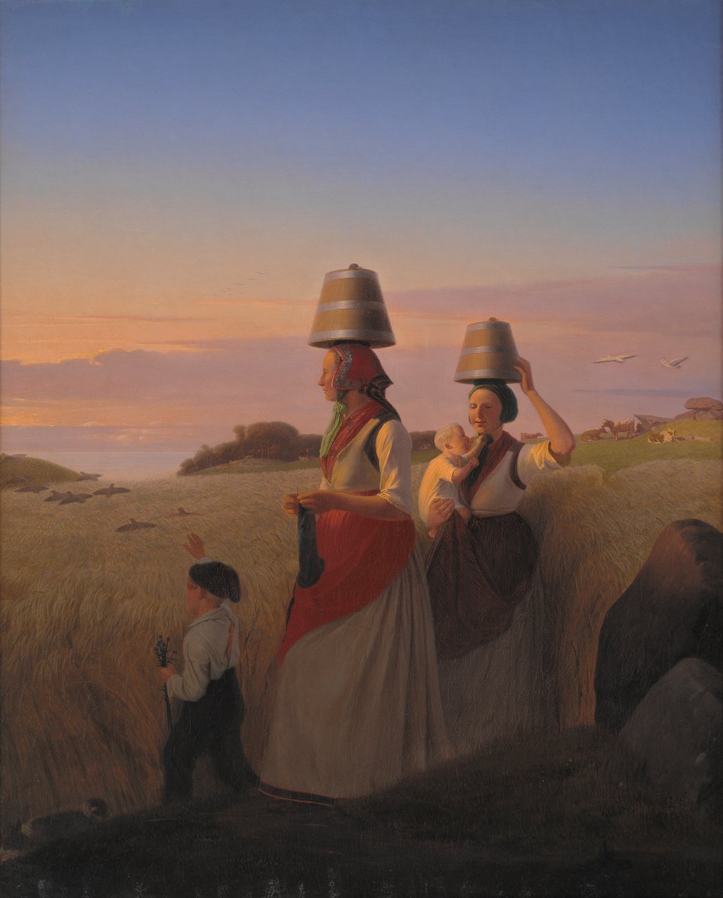 Vidéki jelenet, 1848 alkotó: Jorgen Valentin Sonne