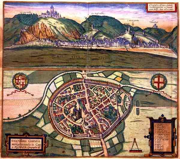 Cochen térképe, Georg Braun (1541-1622) és Frans Hogenberg (1535-90) „A világ városai” című művéből alkotó: Joris (after) Hoefnagel