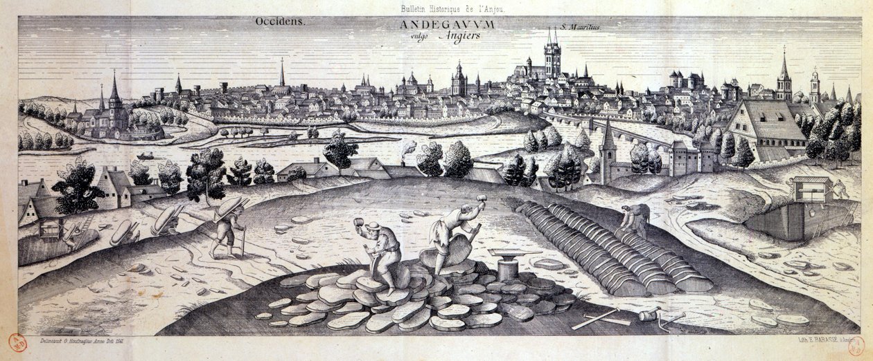 Egy palabánya Angers-ban, 1561 alkotó: Joris Hoefnagel