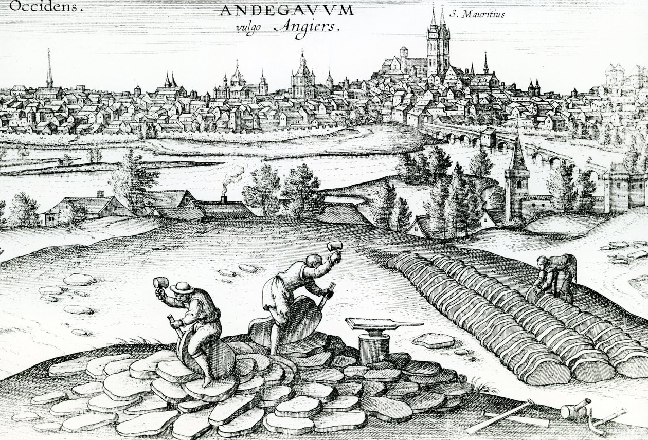 Palabánya Angers-ban, 1561 alkotó: Joris Hoefnagel