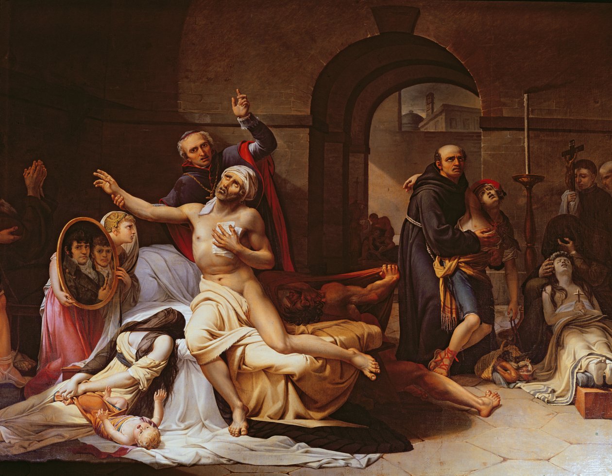 A sárgaláz-járvány Valenciában, 1806 körül alkotó: José Aparicio
