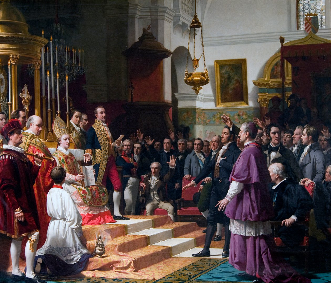 A cádizi Cortes esküje 1810 -ben alkotó: Jose Casado del Alisal