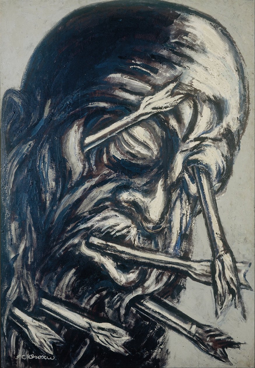 Fej nyilakkal áttört, a Los teules sorozatból alkotó: José Clemente Orozco