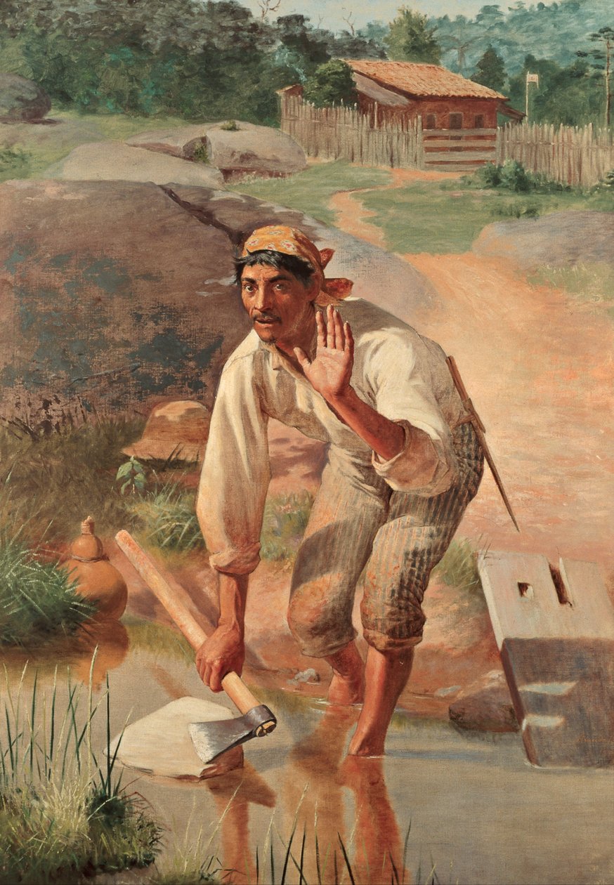 Megszakított Whetting alkotó: José Ferraz de Almeida Júnior