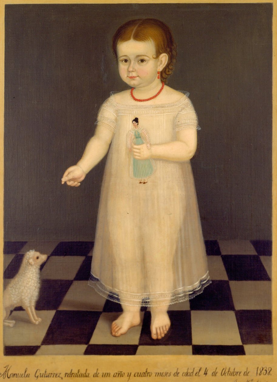 Manuela Gutiérrez portréja alkotó: José María Estrada