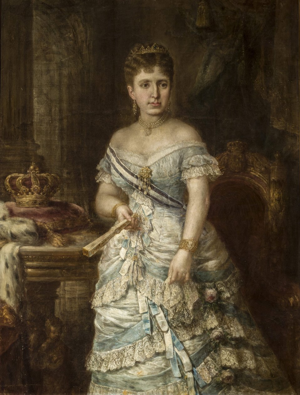 Maria de las Mercedes de Orleans királynő alkotó: José María Romero y López
