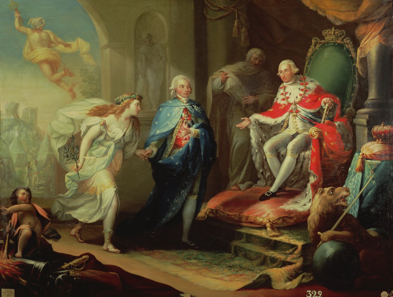 Godoy békét mutat be IV. Károlynak, 1796 alkotó: José Aparicio