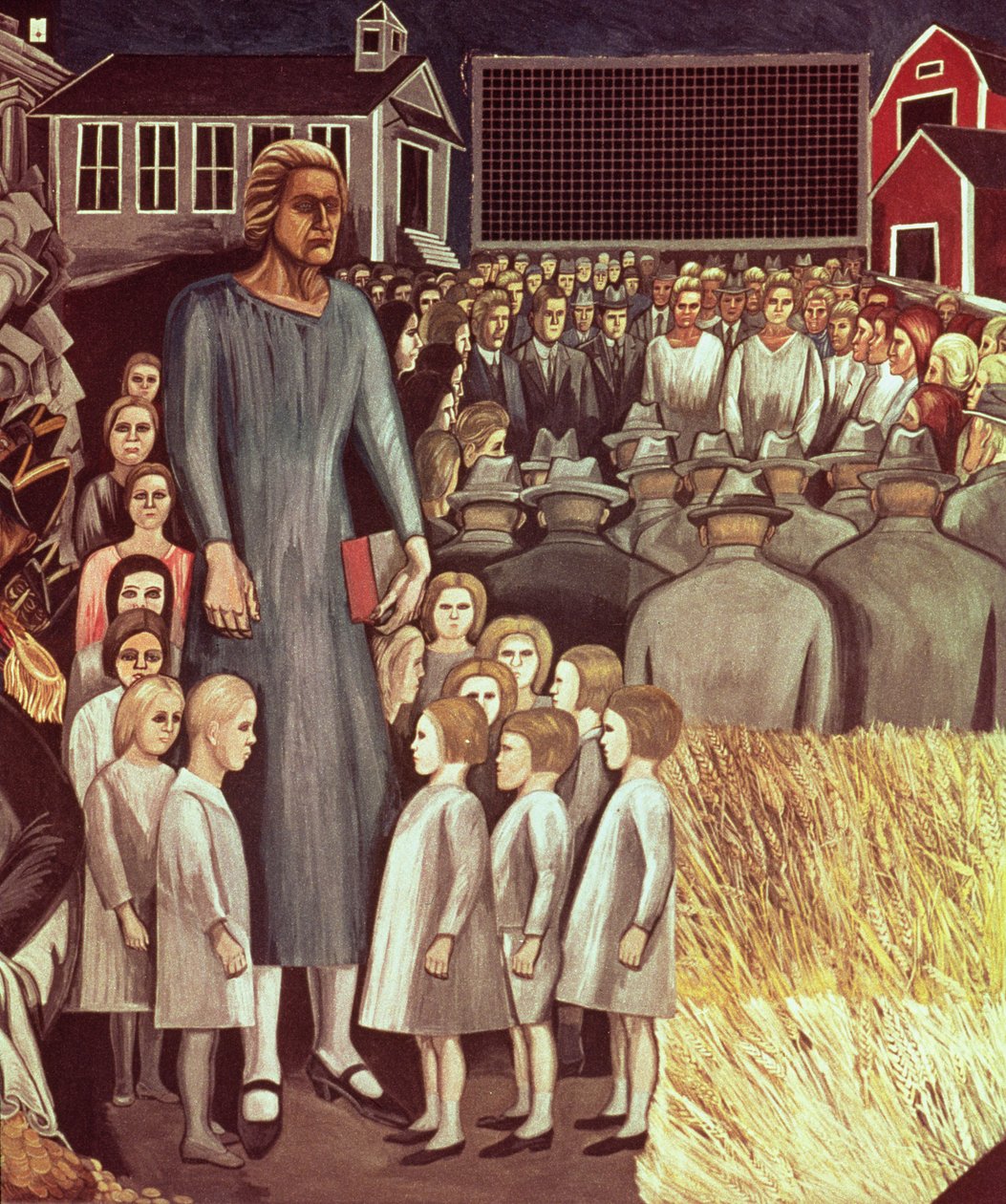 Angol-Amerika, az amerikai civilizáció eposzából alkotó: José Clemente Orozco