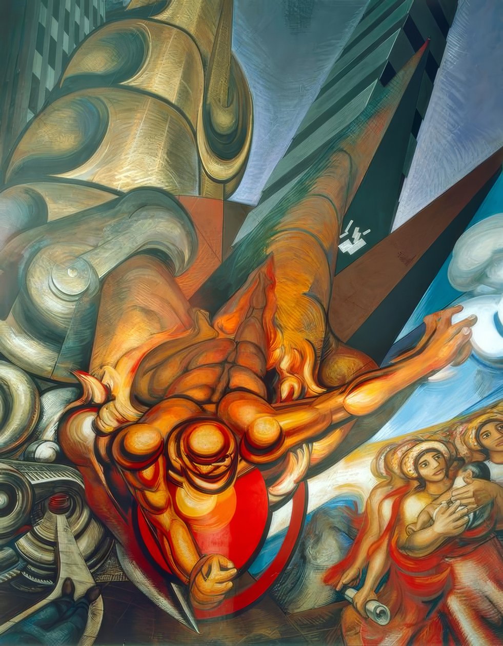 A teljes biztonság érdekében és minden mexikói számára alkotó: José Clemente Orozco