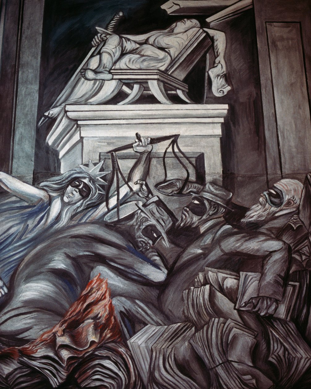 Igazságszolgáltatás (részlet) alkotó: José Clemente Orozco
