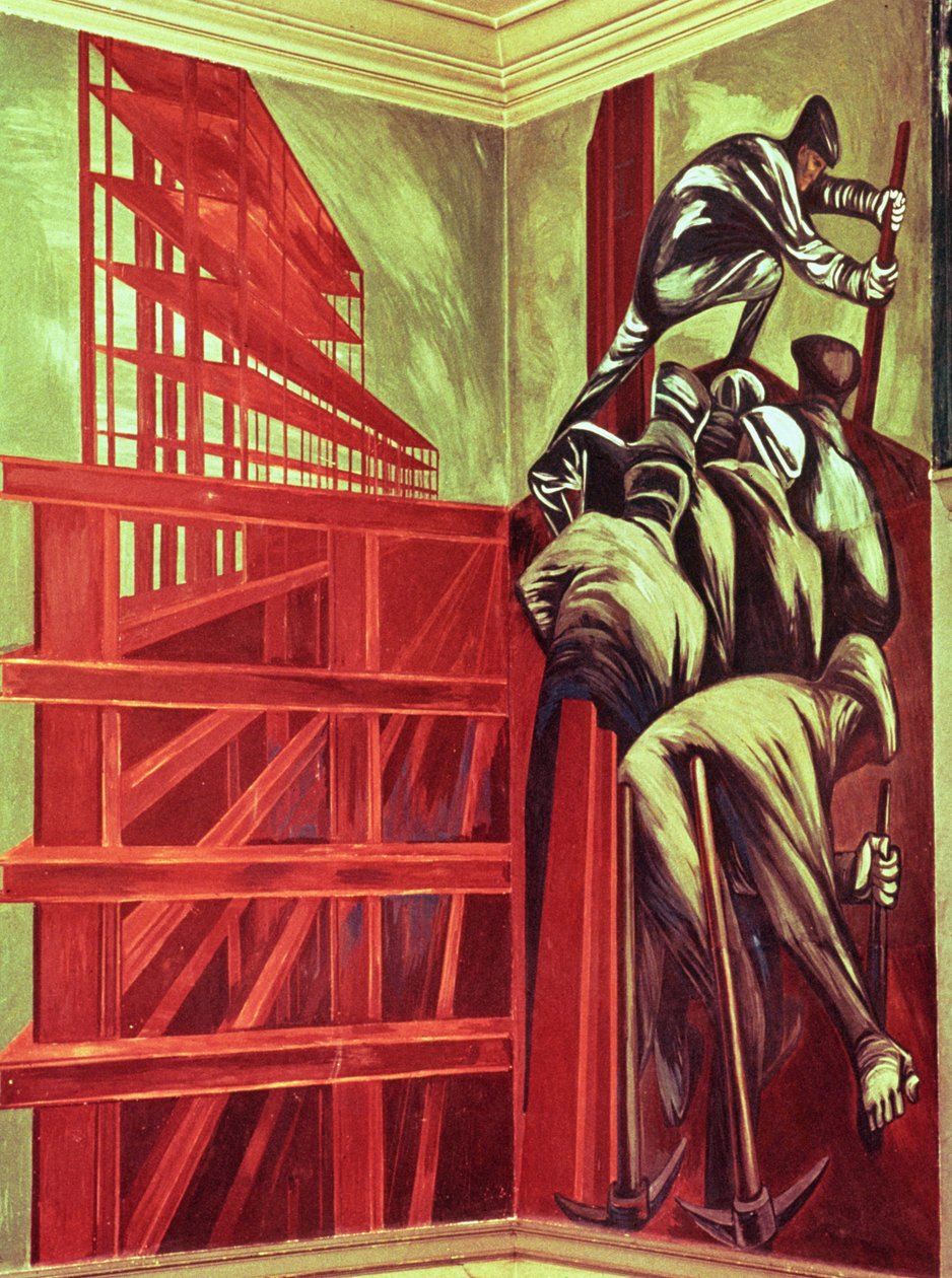 Modern ipari ember, Az amerikai civilizáció eposzából alkotó: José Clemente Orozco