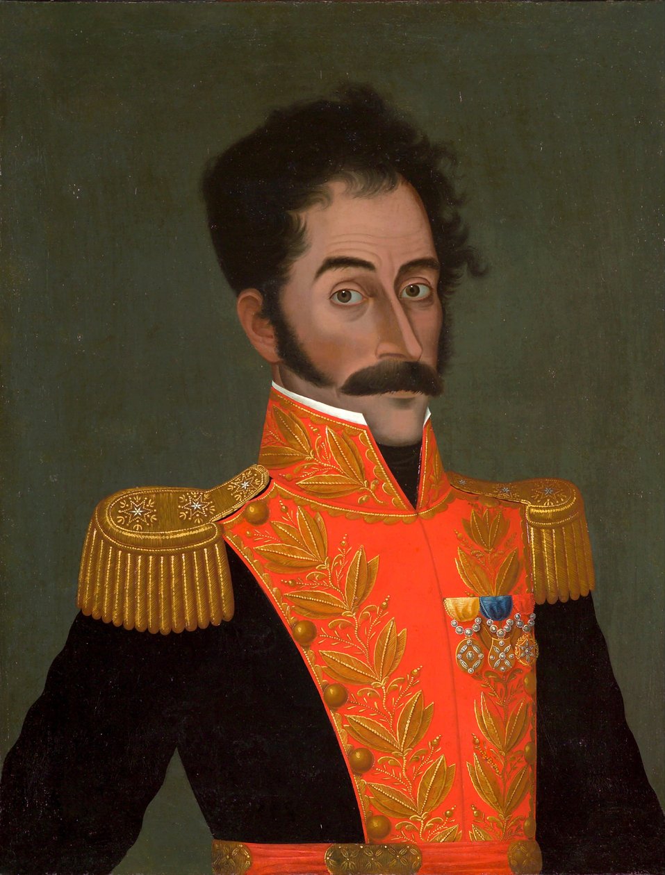 Simón Bolívar portréja, c. 1823 alkotó: José Gil de Castro