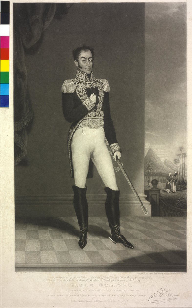 Simon Bolivar alkotó: José Gil de Castro