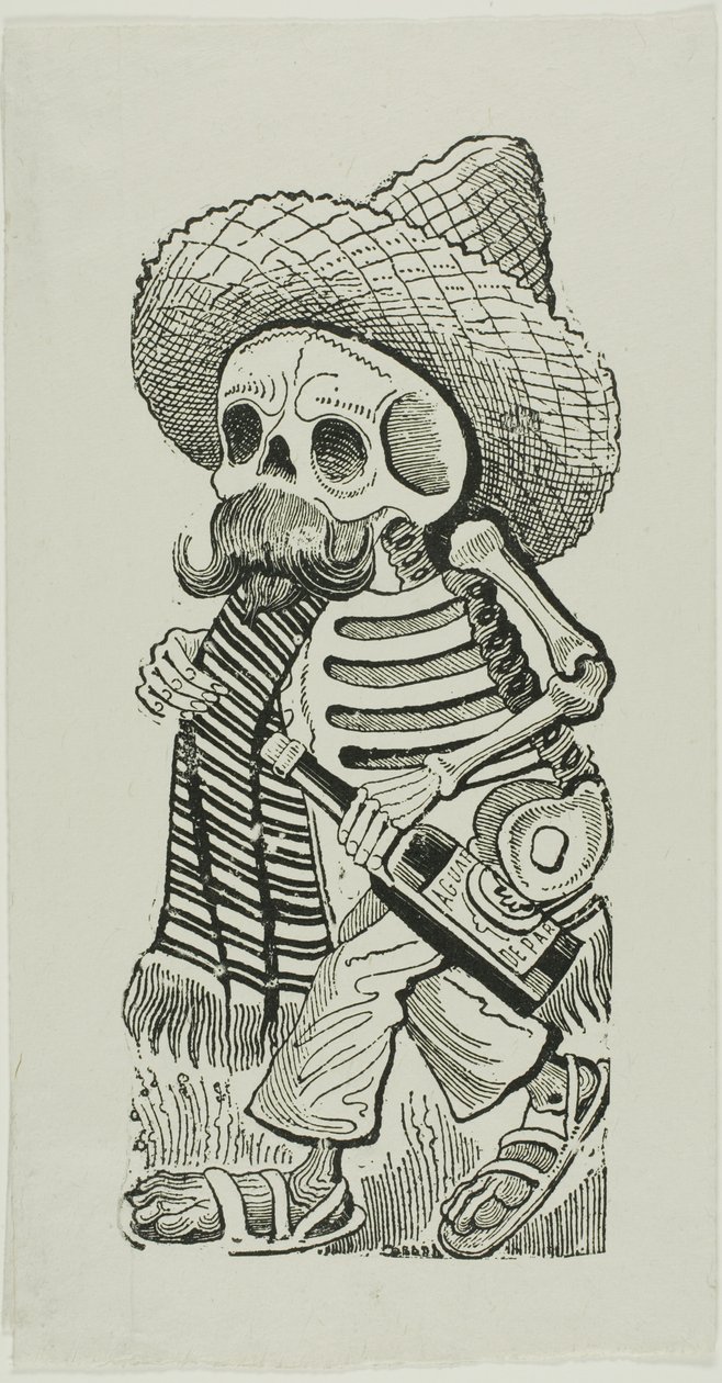 Francisco Madero kalavera, a Calavera Maderista-ból alkotó: José Guadalupe Posada