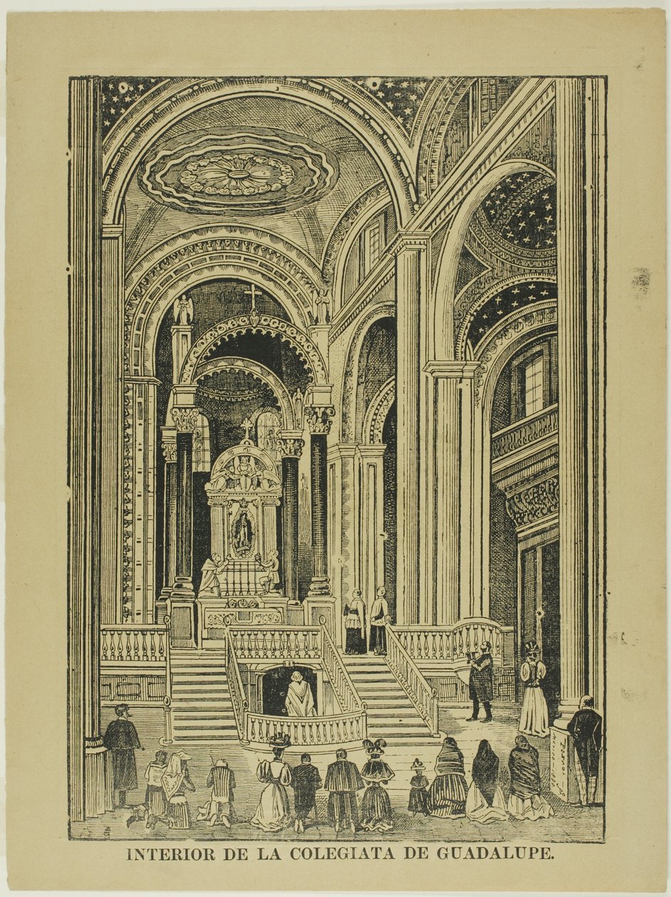A Guadalupe-i kollégiumi templom belseje alkotó: José Guadalupe Posada