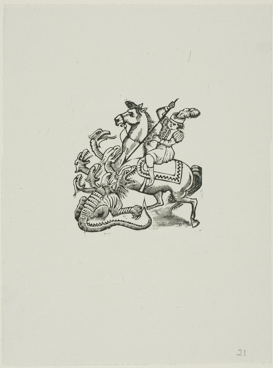 Szent György alkotó: José Guadalupe Posada