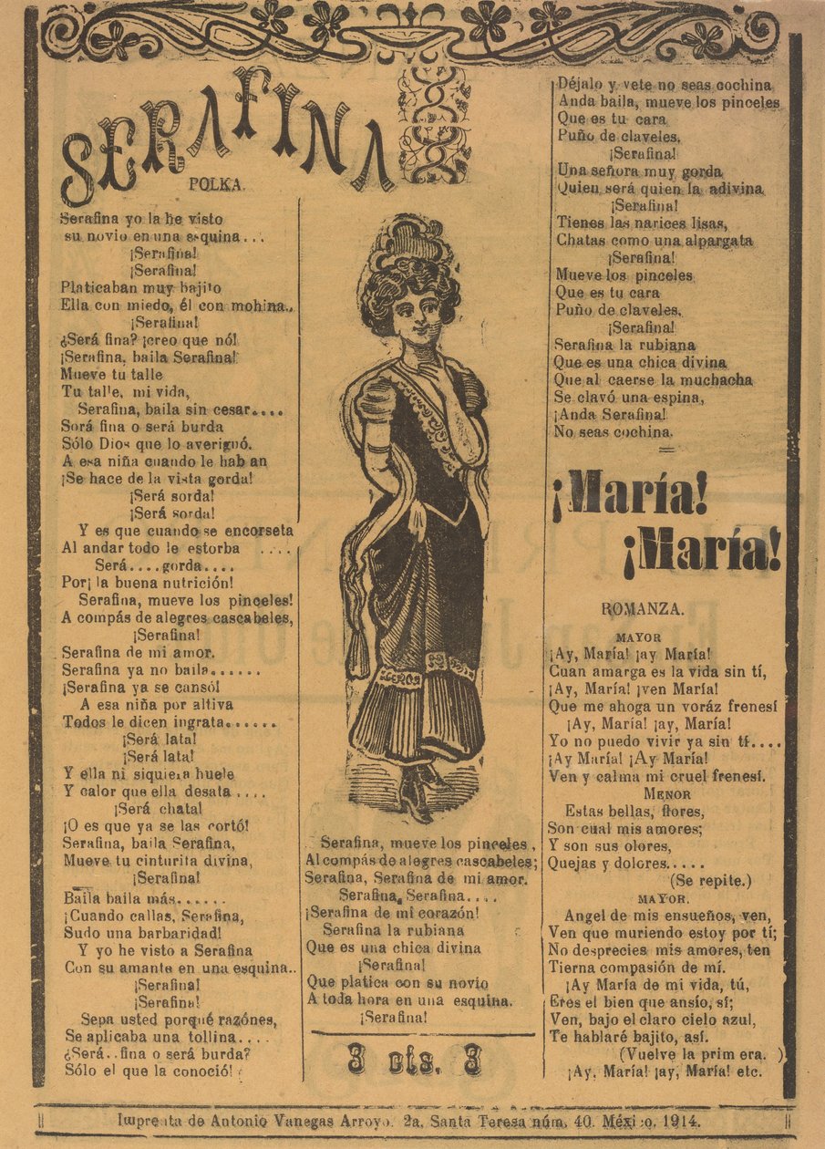 Seraphina alkotó: José Guadalupe Posada