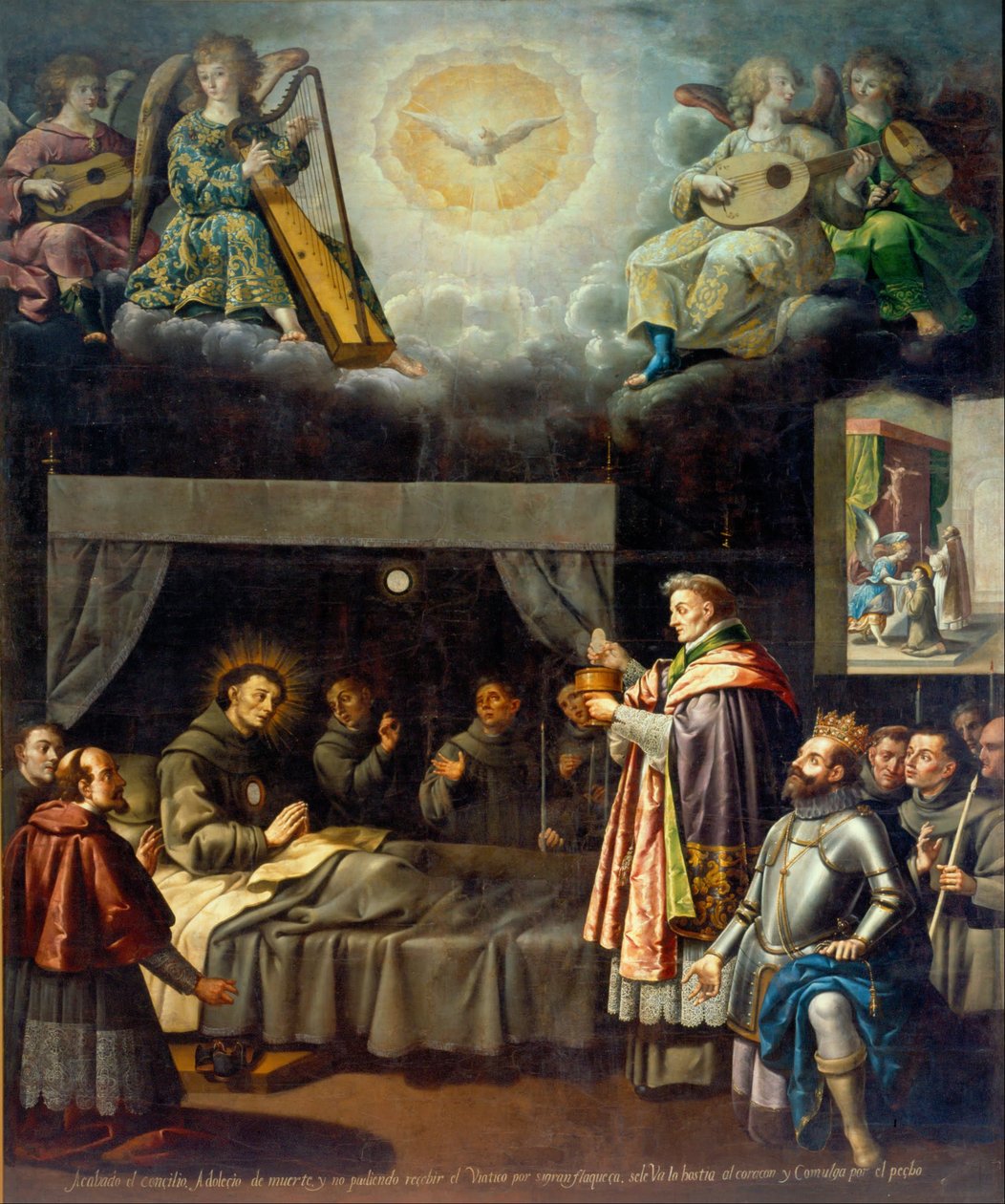 Szent Bonaventure utolsó áldozása alkotó: José Juárez