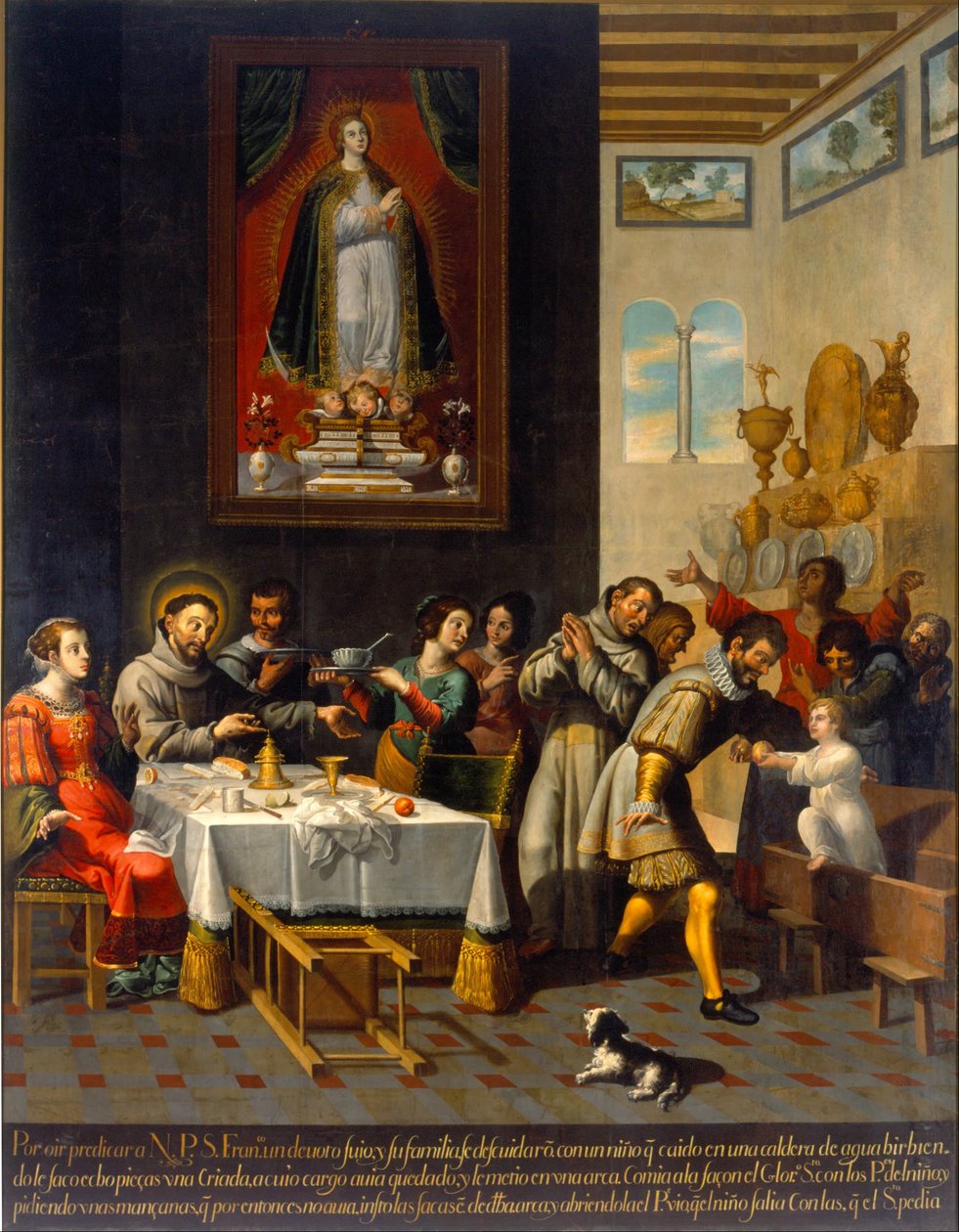 Assisi Szent Fruncís csodája alkotó: José Juárez