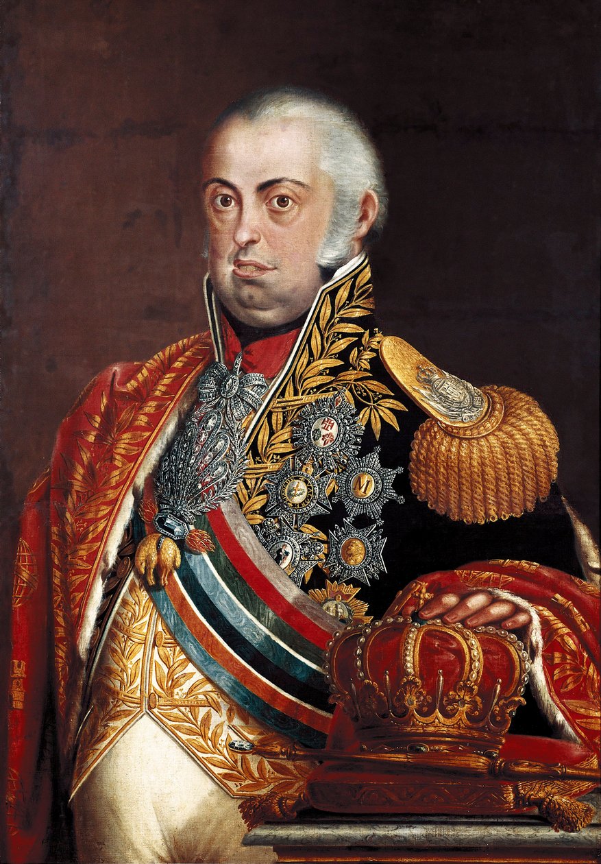 A portugál VI. Joao portréja, VI. János Kelemen (1767-1826) alkotó: José Leandro de Carvalho