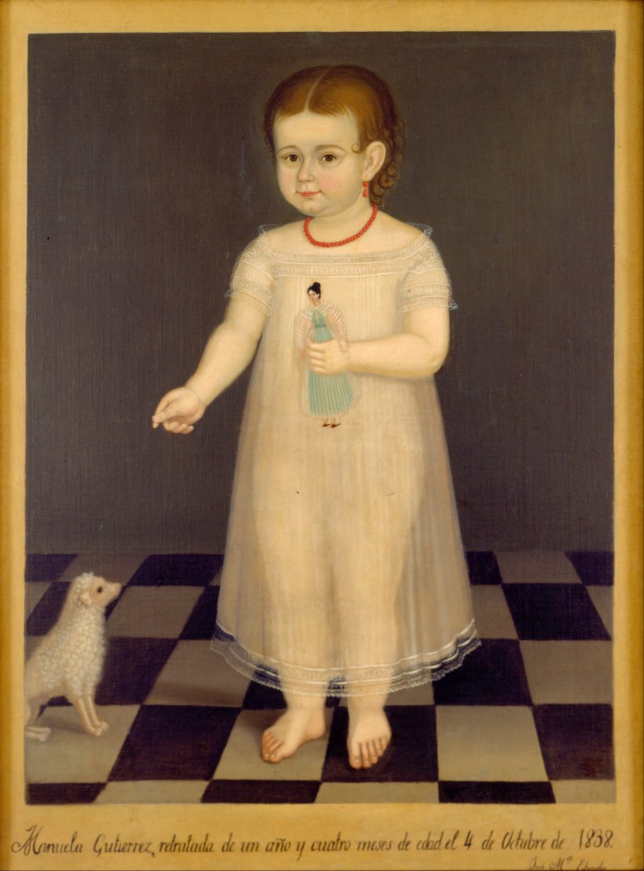 Manuela Gutiérrez portréja alkotó: José María Estrada