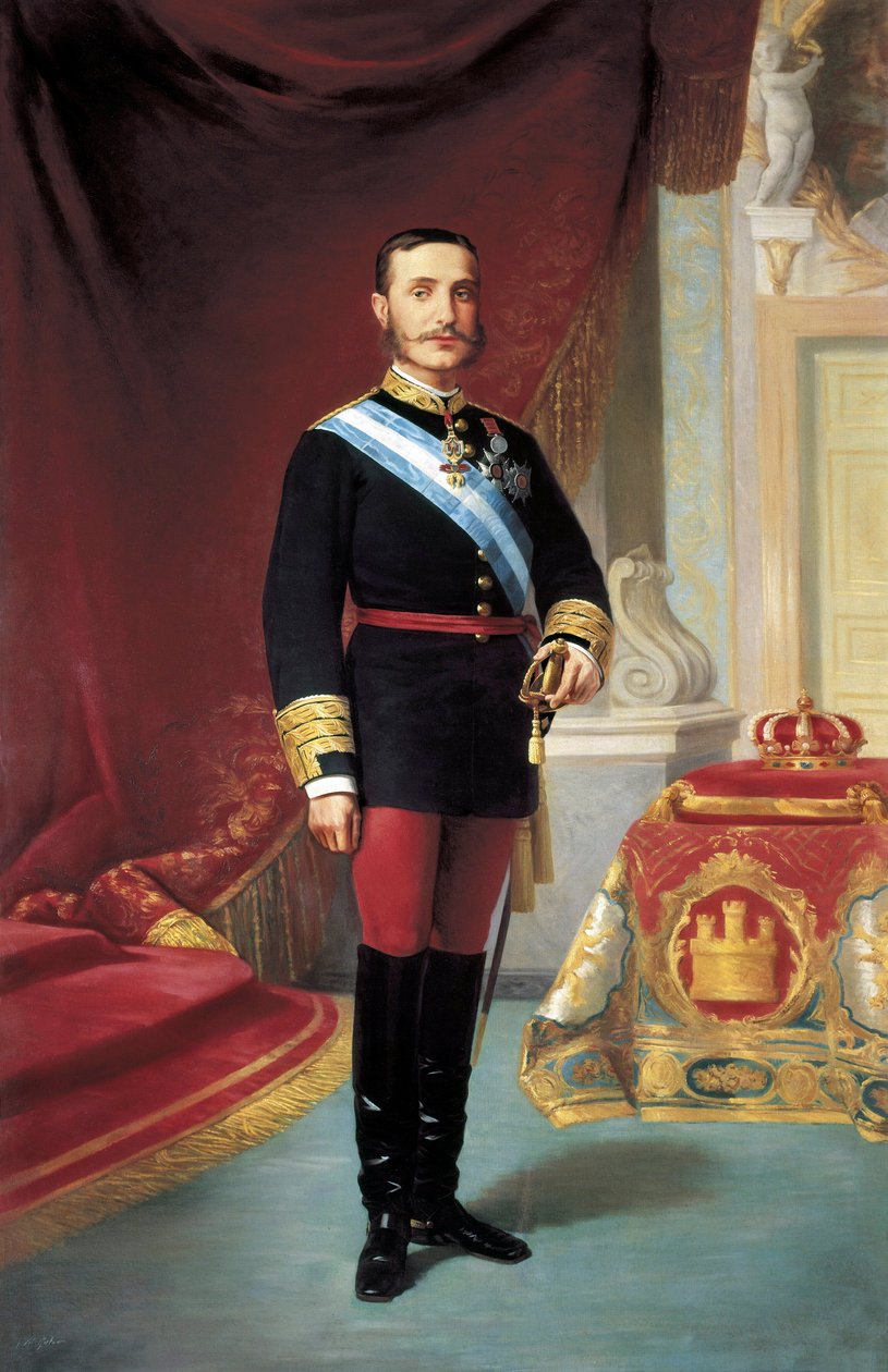 XII. Alfonz (1857-1885) portréja alkotó: José María Galván y Candela