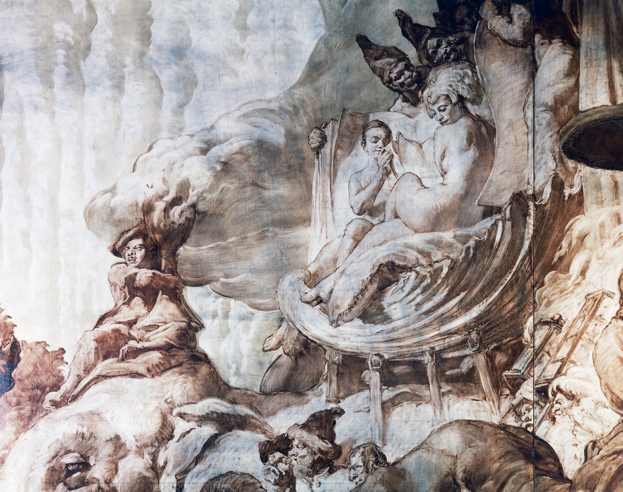 Decoration in the ballroom of Hotel Wandel in Paris, 20th century (fresco) alkotó: José María Sert