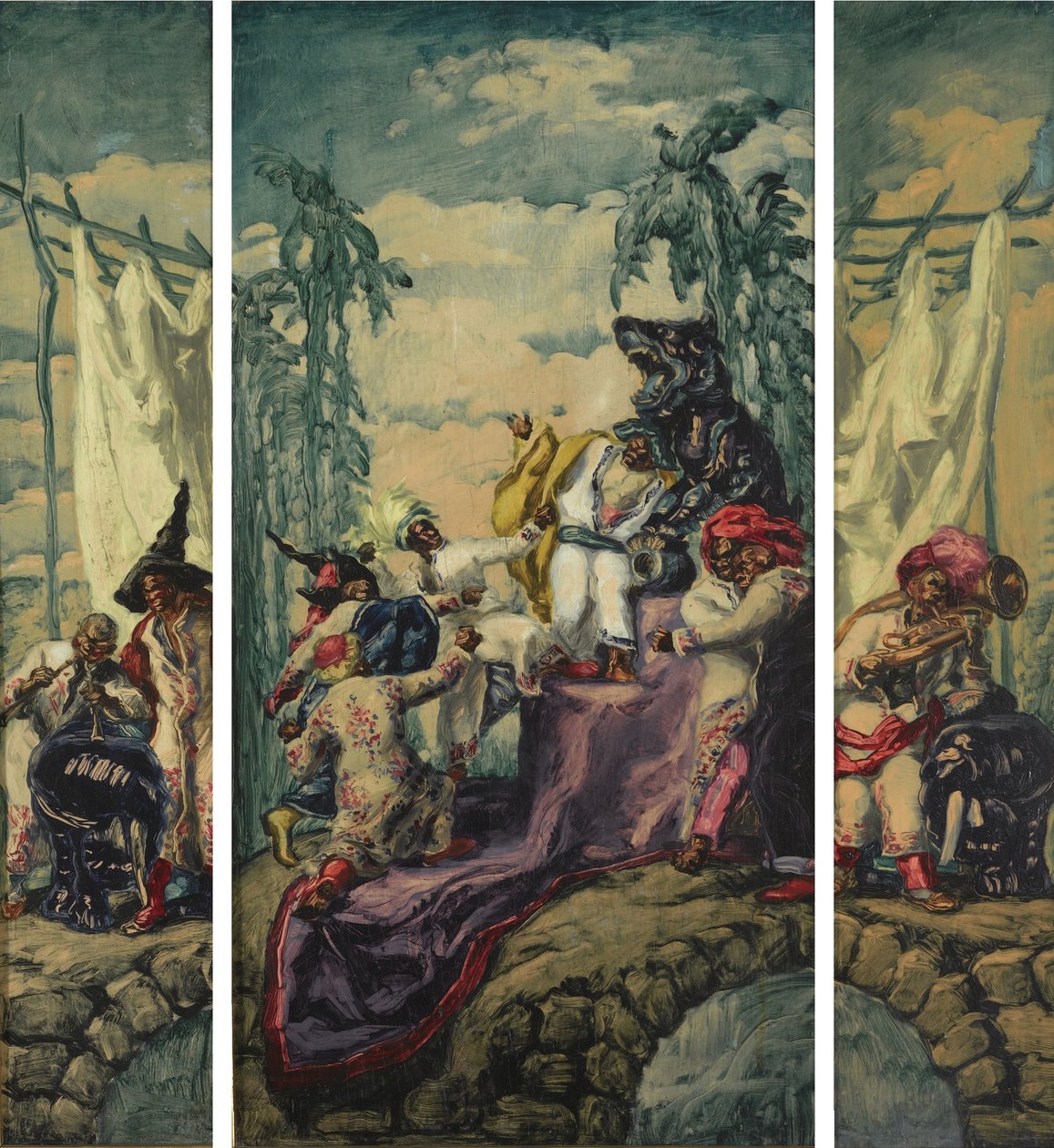Nyár - Afrika-triptichon, 1917-1918 alkotó: José María Sert
