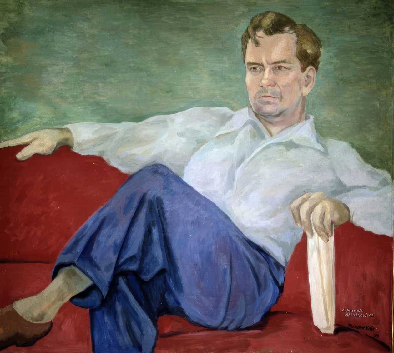 Manuel Altolaguirre portréja alkotó: José Moreno Villa