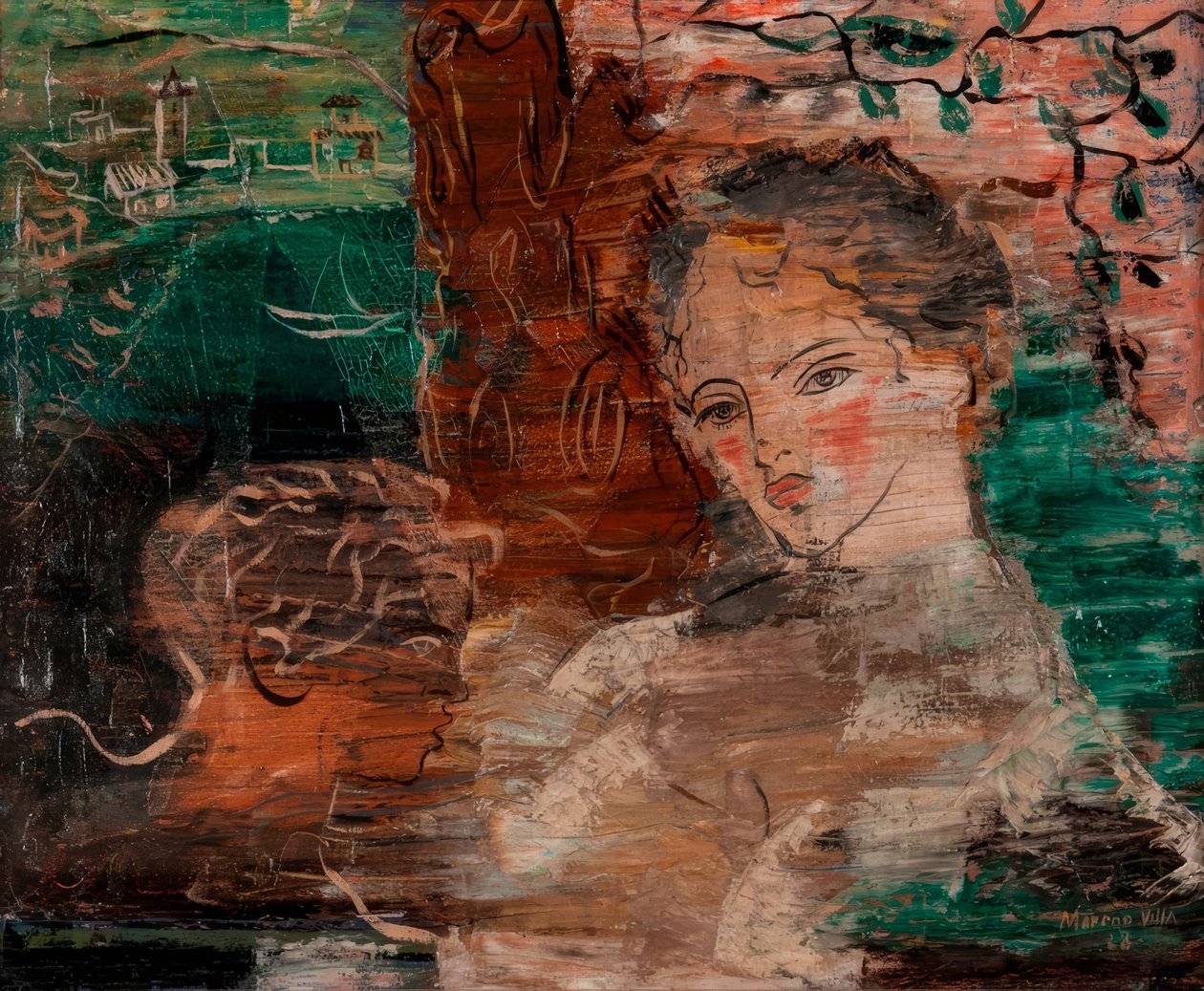 Két figura. Anya és gyermek alkotó: José Moreno Villa