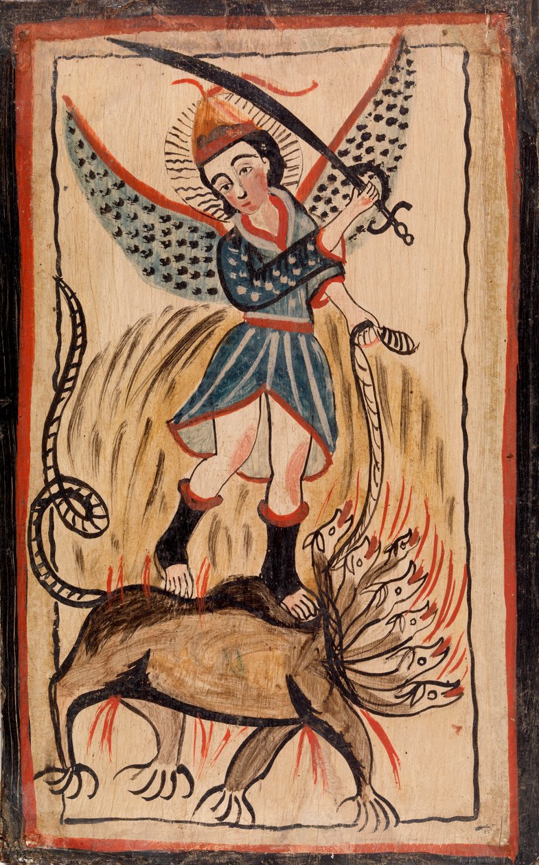 Szent Mihály arkangyal (San Miguel) alkotó: José Raphael Aragon