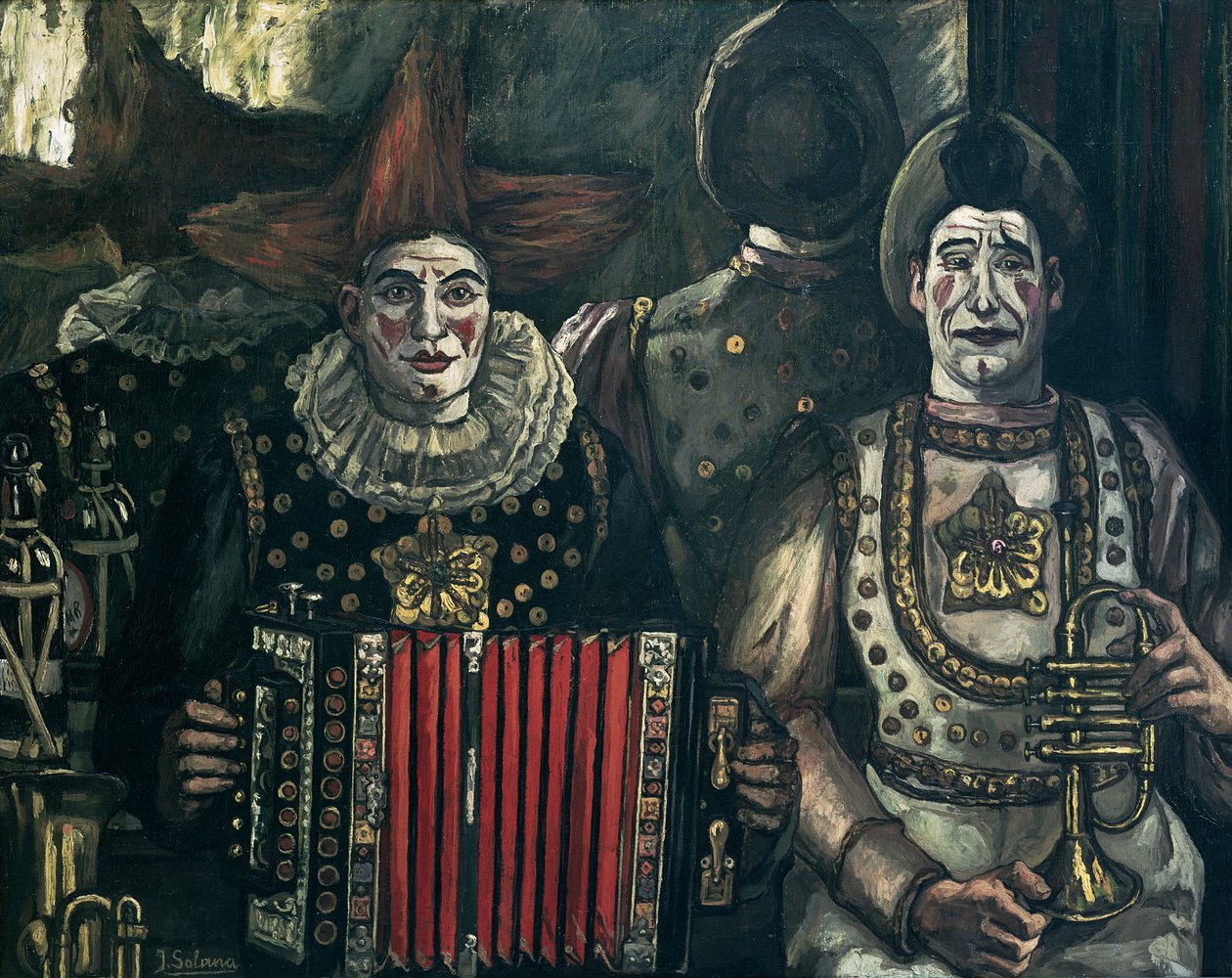 A bohócok, 1920 alkotó: Jose Gutierrez Solana
