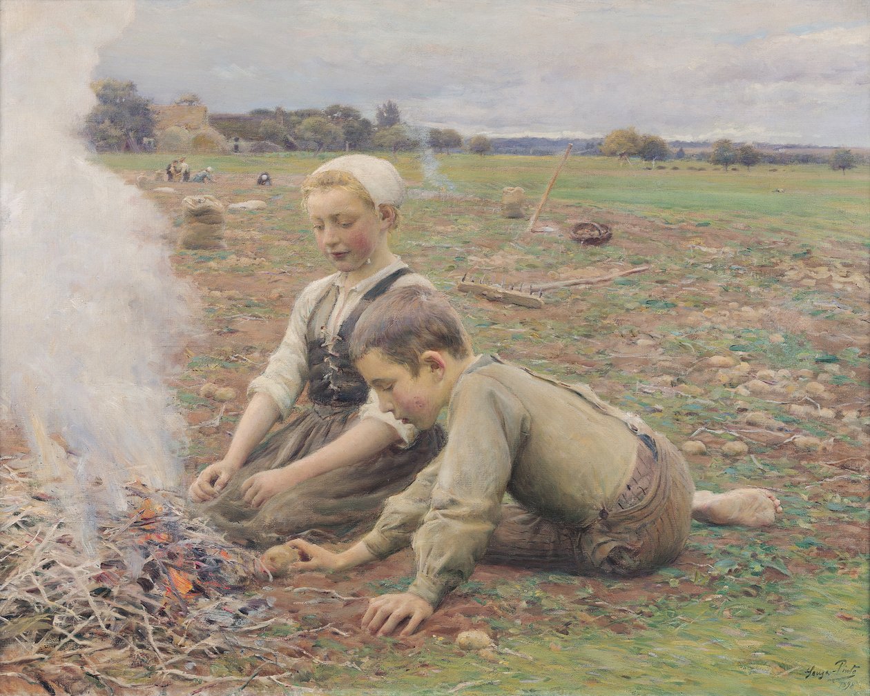 A burgonyagyűjtők, 1898 alkotó: Jose Julio de Souza Pinto