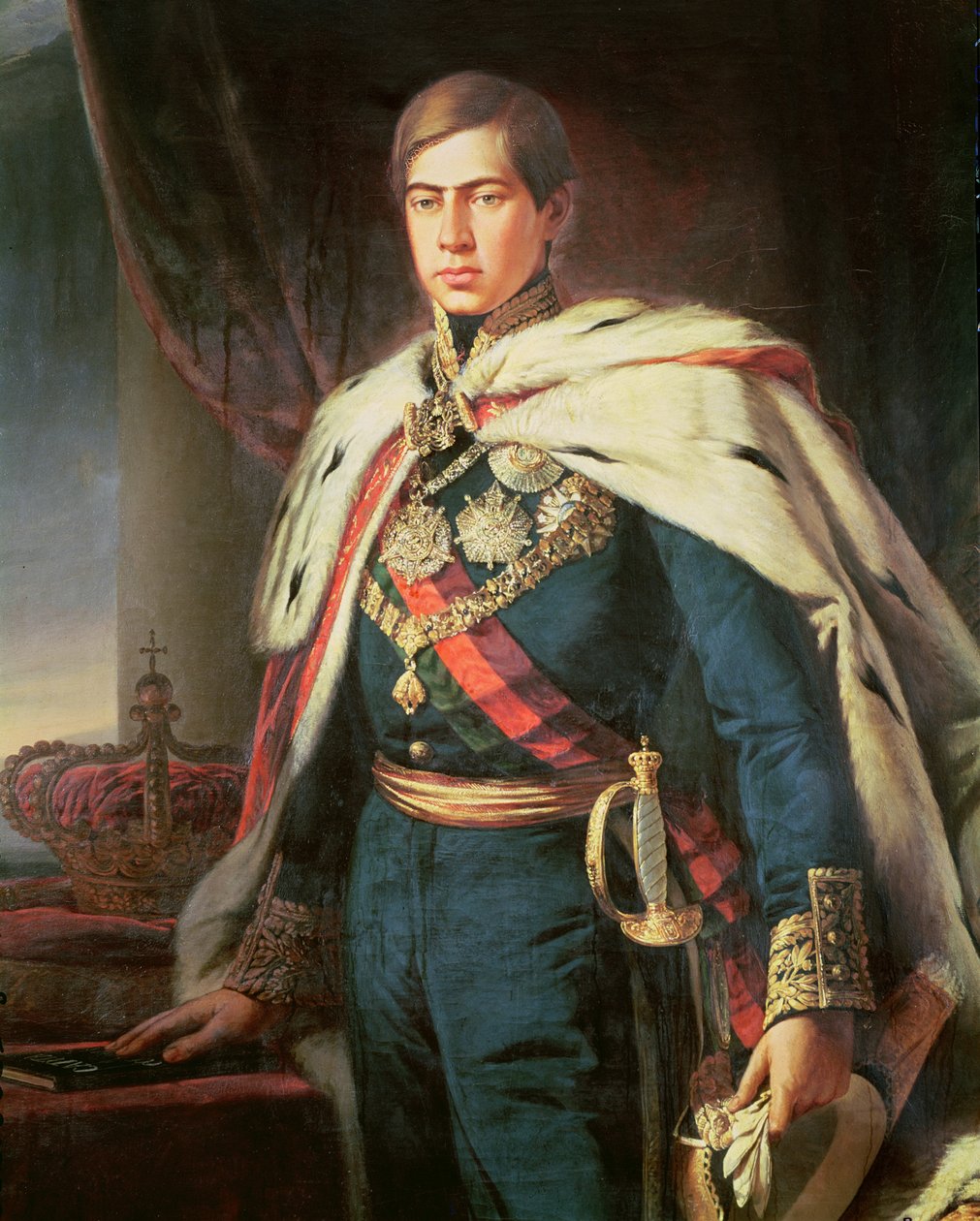 V. Péter portugál király (1837-61) (részlet) alkotó: Jose Rodrigues