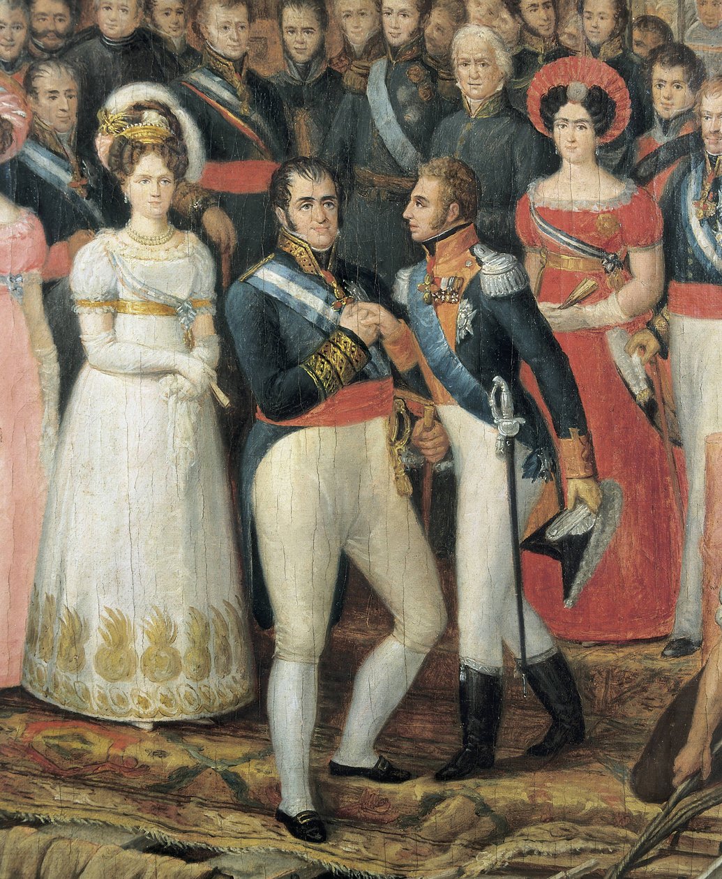 VII. Ferdinánd bárka Puerto de Santa Maria-ban, 1823-ban (olaj, vászon) alkotó: José Aparicio