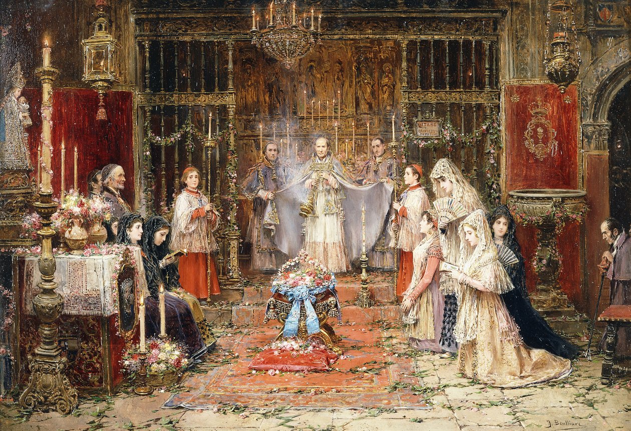 Santa Maria della Rosa ünneplése alkotó: Jose Benlliure y Gil