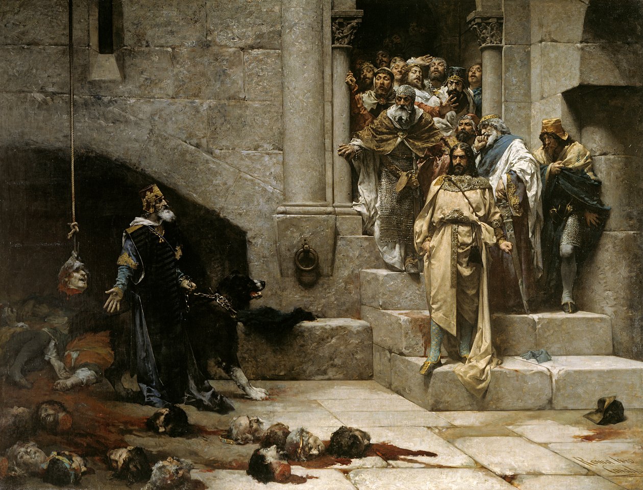 Huesca harangja, 1880 alkotó: Jose Casado del Alisal