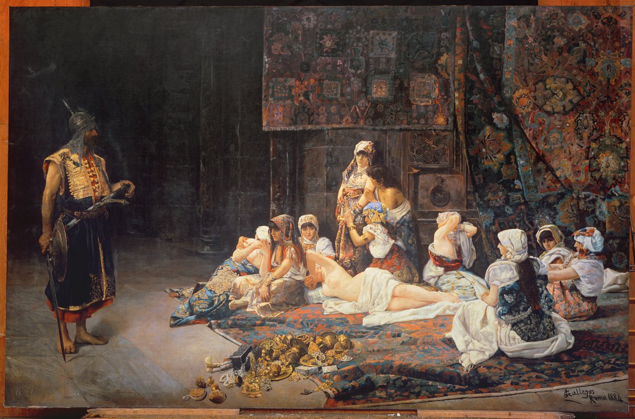 A Háremben, 1884 alkotó: Jose Gallegos Arnosa