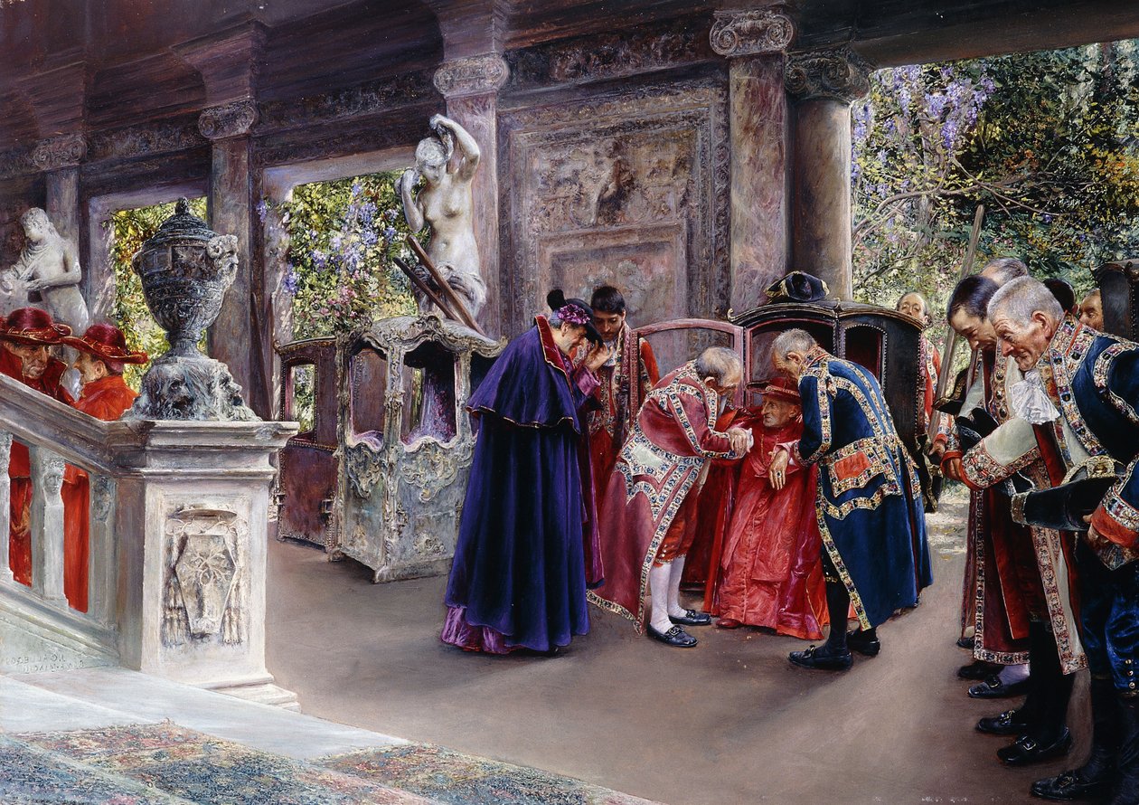 The Cardinal Visits; La Vista del Cardinal, alkotó: Jose Gallegos Arnosa