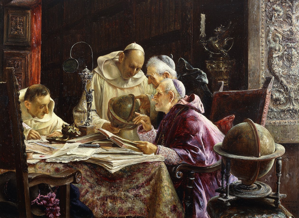 A Geográfusok, 1902 alkotó: Jose Gallegos Arnosa