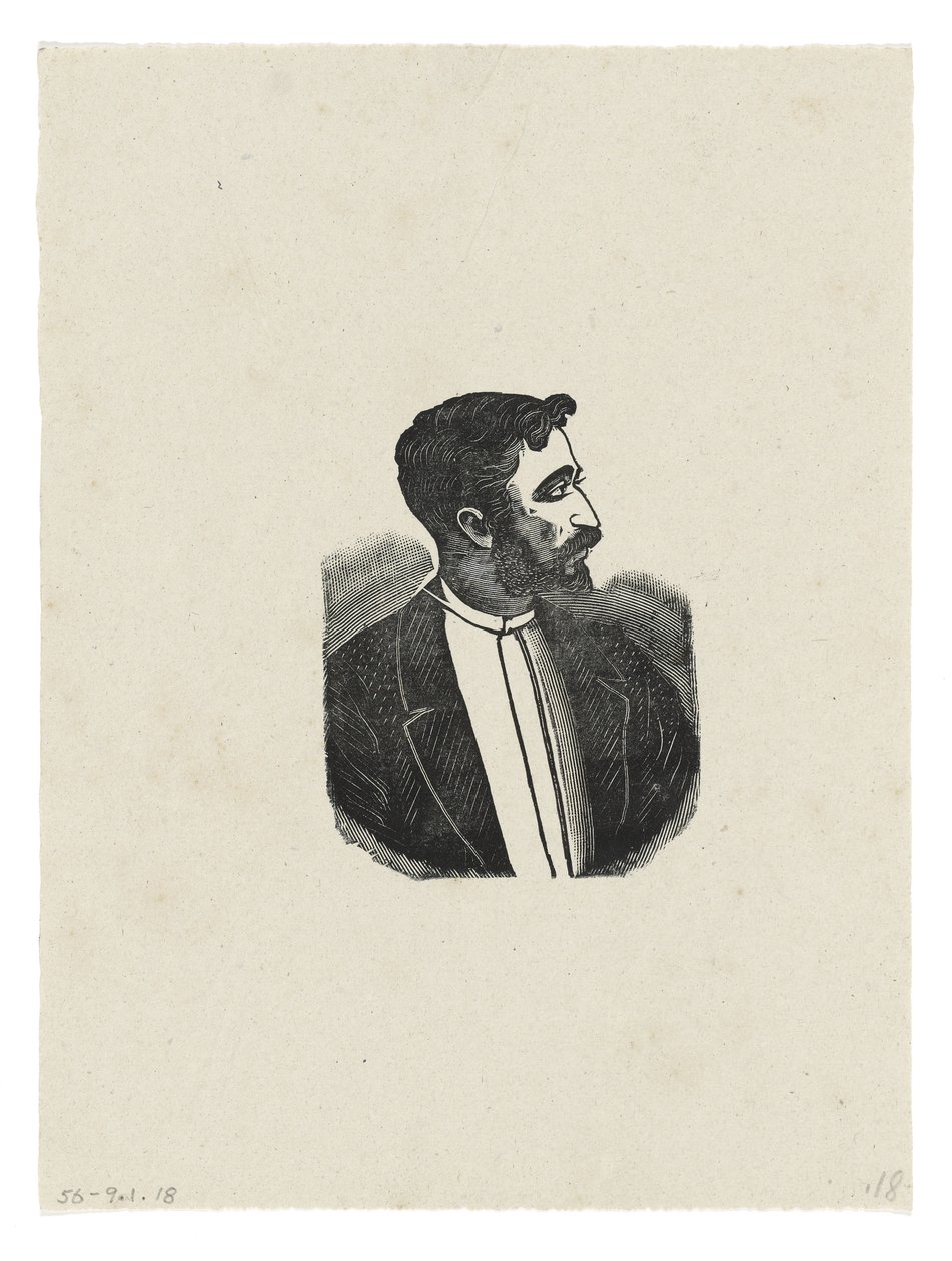 Portré, 1888-1913 körül, nyomtatva 1942 (metszet) alkotó: José Guadalupe Posada