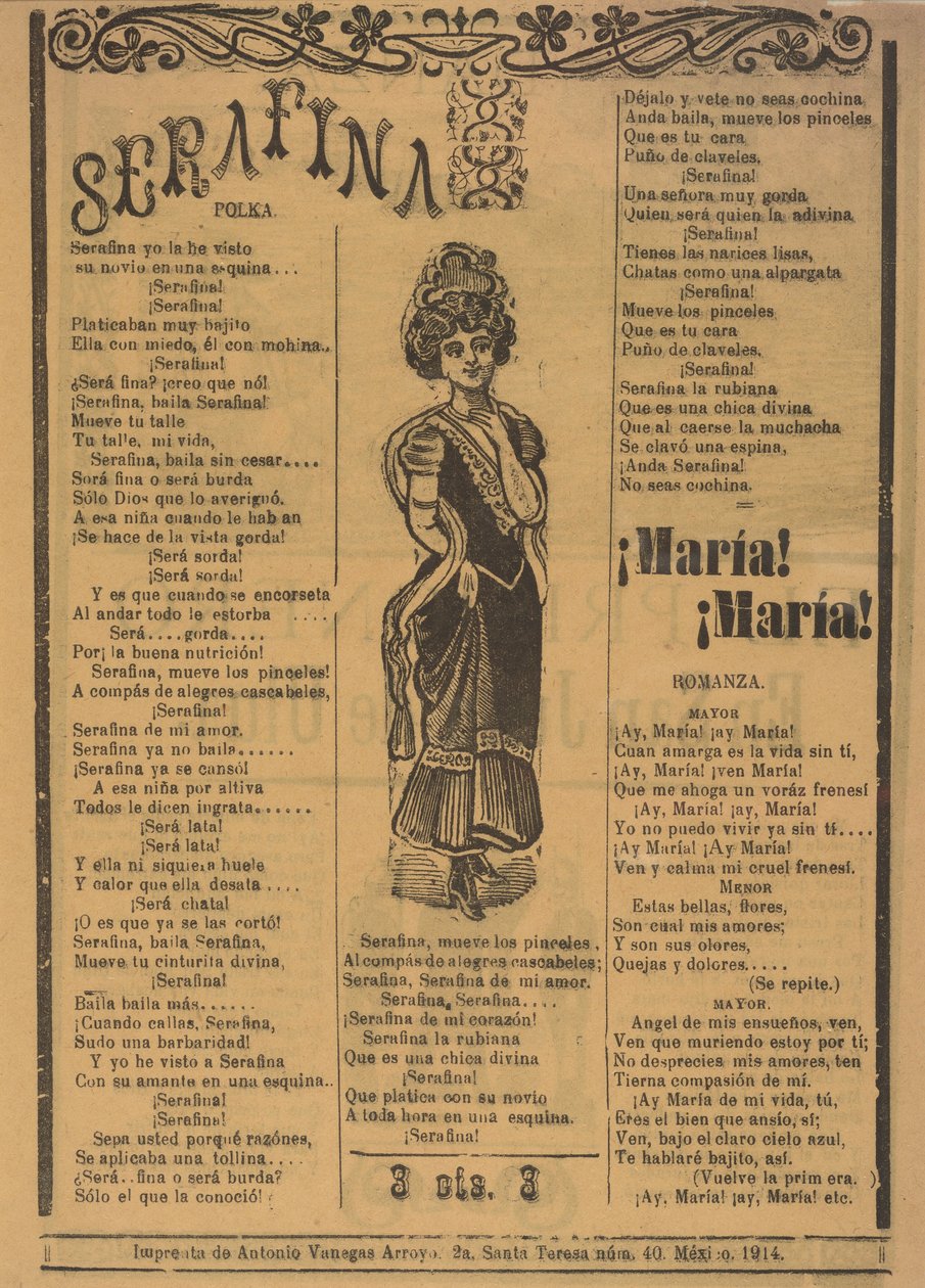Serafina alkotó: José Guadalupe Posada