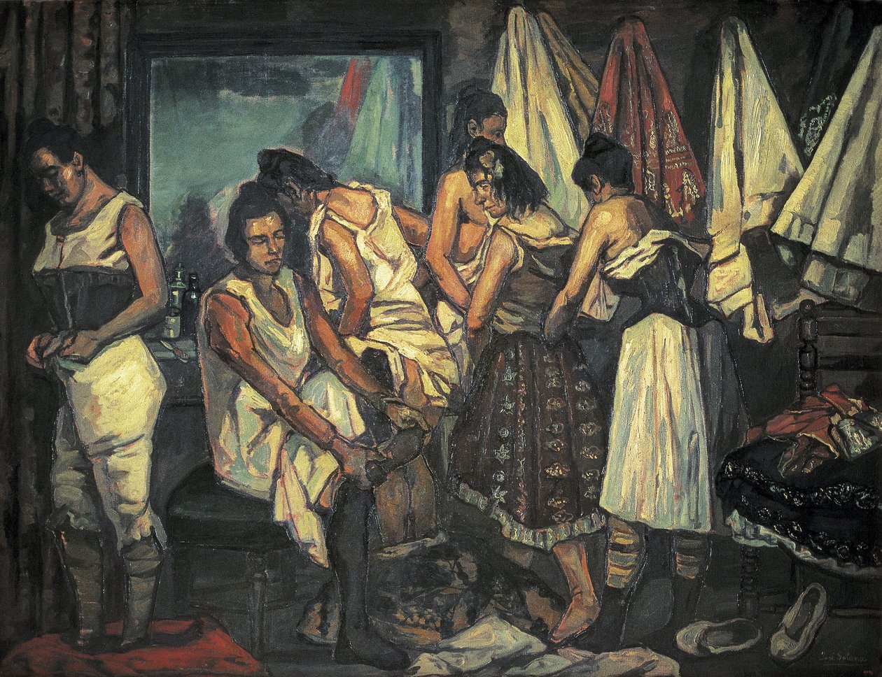 GUTIERREZ SOLANA, José (1886-1945). A kóruslányok. 1925 (olaj, vászon) alkotó: Jose Gutierrez Solana